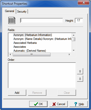 Shortcut Properties